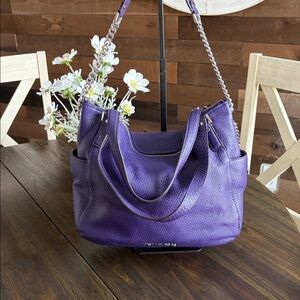 Michael Kors Chandler Medium shoulder bag in the color Iris Never Used.